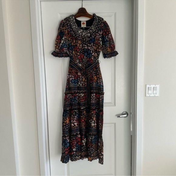 Farm Rio Black Jujus Garden Maxi Dress - Picture 5 of 10